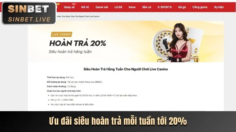 Ưu đãi hoàn trả đặc biệt